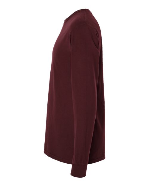 ComfortWash by Hanes Garment-Dyed Long Sleeve T-Shirt GDH200 Maroon