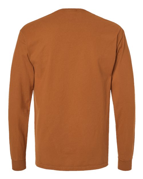 ComfortWash by Hanes Garment-Dyed Long Sleeve T-Shirt GDH200 Texas Orange