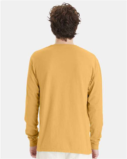 ComfortWash by Hanes Garment-Dyed Long Sleeve T-Shirt GDH200 Artisan Gold