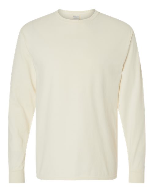 ComfortWash by Hanes Garment-Dyed Long Sleeve T-Shirt GDH200 Parchment