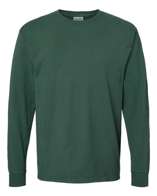 ComfortWash by Hanes Garment-Dyed Long Sleeve T-Shirt GDH200 Field Green