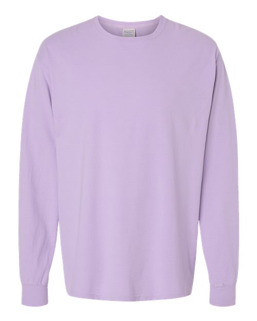 ComfortWash by Hanes Garment-Dyed Long Sleeve T-Shirt GDH200 Future Lavender
