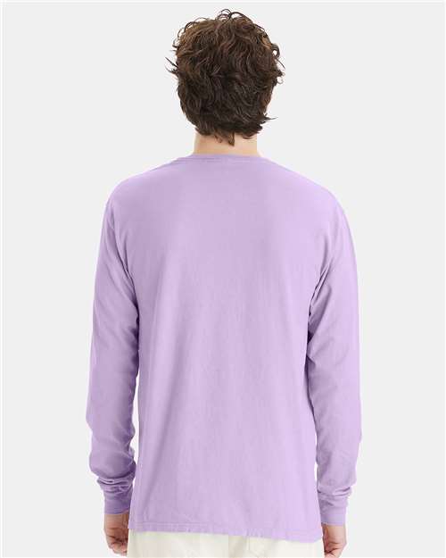 ComfortWash by Hanes Garment-Dyed Long Sleeve T-Shirt GDH200 Future Lavender