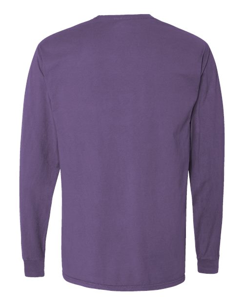 ComfortWash by Hanes Garment-Dyed Long Sleeve T-Shirt GDH200 Grape Soda