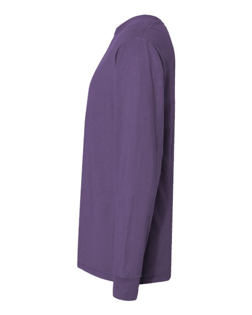 ComfortWash by Hanes Garment-Dyed Long Sleeve T-Shirt GDH200 Grape Soda