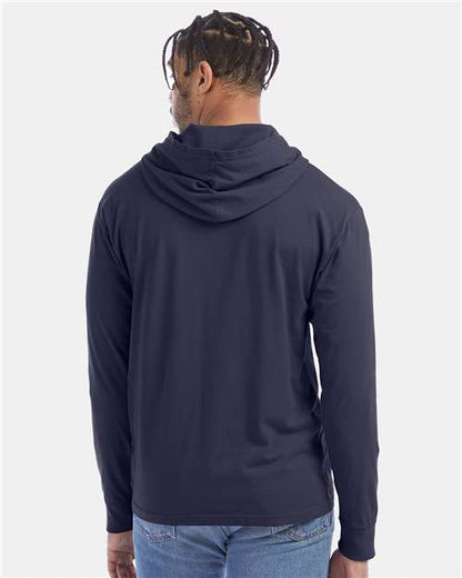 ComfortWash by Hanes Garment-Dyed Jersey Hooded Long Sleeve T-Shirt GDH280