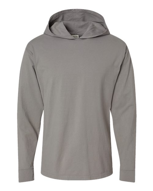 ComfortWash by Hanes Garment-Dyed Jersey Hooded Long Sleeve T-Shirt GDH280