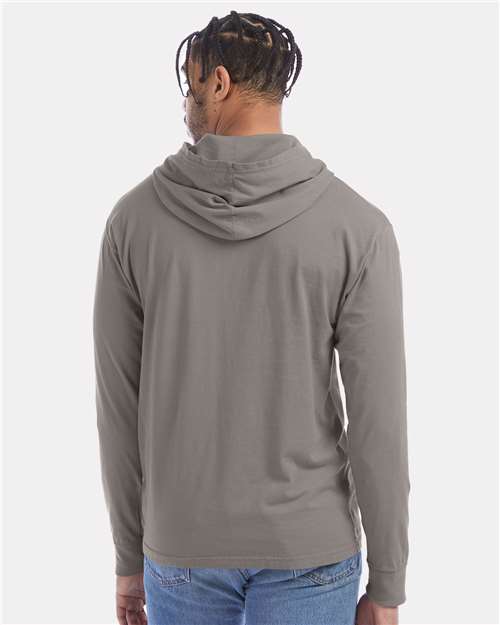 ComfortWash by Hanes Garment-Dyed Jersey Hooded Long Sleeve T-Shirt GDH280