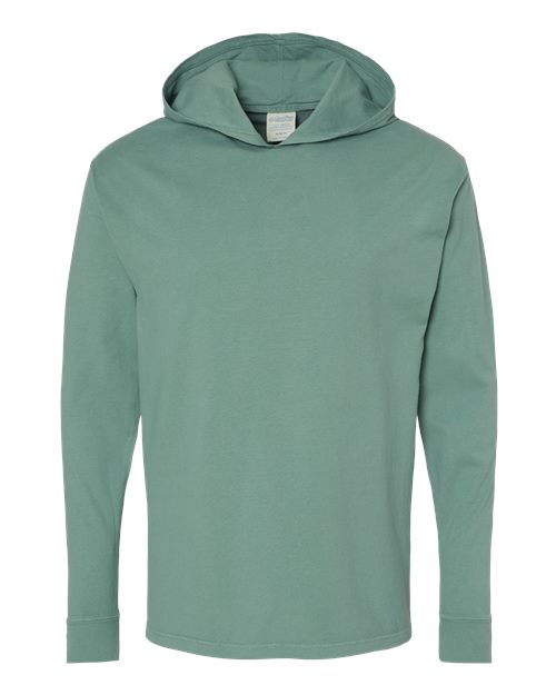 ComfortWash by Hanes Garment-Dyed Jersey Hooded Long Sleeve T-Shirt GDH280