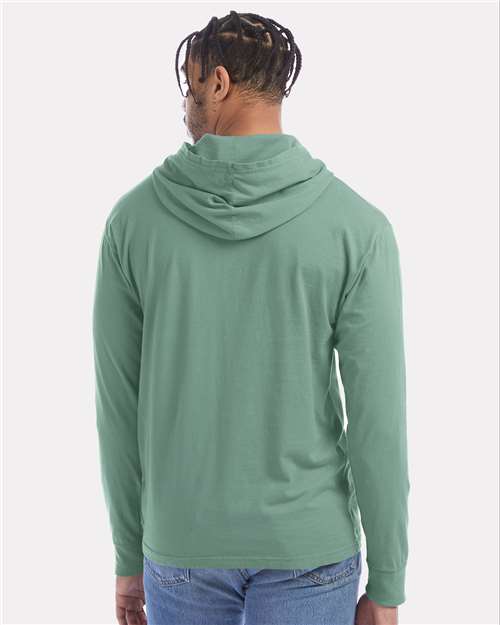 ComfortWash by Hanes Garment-Dyed Jersey Hooded Long Sleeve T-Shirt GDH280