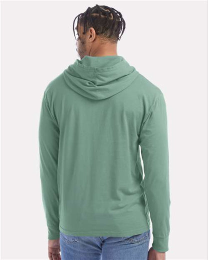 ComfortWash by Hanes Garment-Dyed Jersey Hooded Long Sleeve T-Shirt GDH280