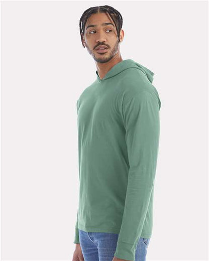ComfortWash by Hanes Garment-Dyed Jersey Hooded Long Sleeve T-Shirt GDH280