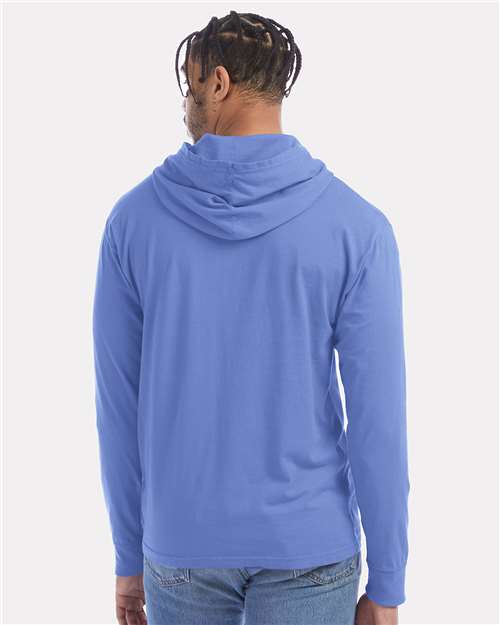 ComfortWash by Hanes Garment-Dyed Jersey Hooded Long Sleeve T-Shirt GDH280