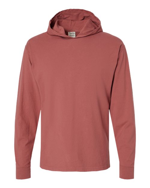 ComfortWash by Hanes Garment-Dyed Jersey Hooded Long Sleeve T-Shirt GDH280