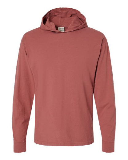 ComfortWash by Hanes Garment-Dyed Jersey Hooded Long Sleeve T-Shirt GDH280