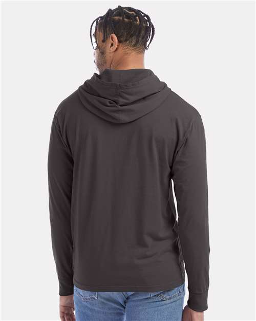 ComfortWash by Hanes Garment-Dyed Jersey Hooded Long Sleeve T-Shirt GDH280