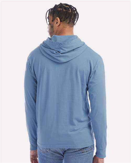 ComfortWash by Hanes Garment-Dyed Jersey Hooded Long Sleeve T-Shirt GDH280