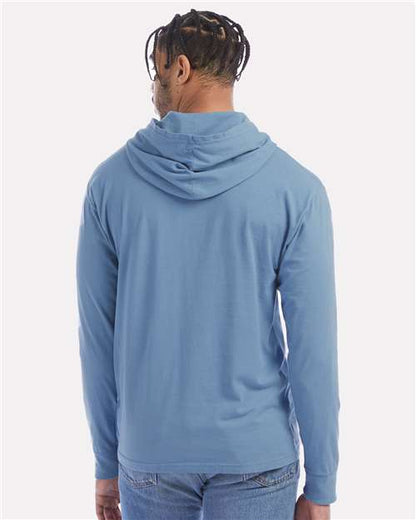 ComfortWash by Hanes Garment-Dyed Jersey Hooded Long Sleeve T-Shirt GDH280