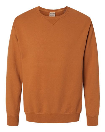 ComfortWash by Hanes Garment-Dyed Crewneck Sweatshirt GDH400 Texas Orange