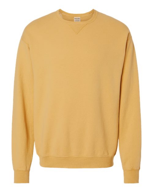 ComfortWash by Hanes Garment-Dyed Crewneck Sweatshirt GDH400 Artisan Gold