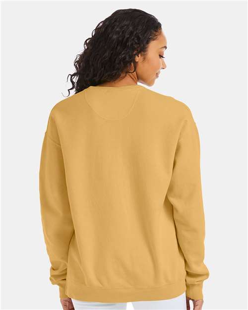 ComfortWash by Hanes Garment-Dyed Crewneck Sweatshirt GDH400 Artisan Gold