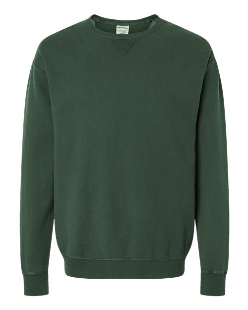 ComfortWash by Hanes Garment-Dyed Crewneck Sweatshirt GDH400 Field Green