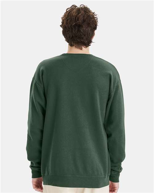 ComfortWash by Hanes Garment-Dyed Crewneck Sweatshirt GDH400 Field Green