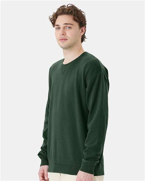 ComfortWash by Hanes Garment-Dyed Crewneck Sweatshirt GDH400 Field Green