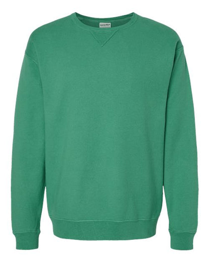 ComfortWash by Hanes Garment-Dyed Crewneck Sweatshirt GDH400 Rich Green Grass