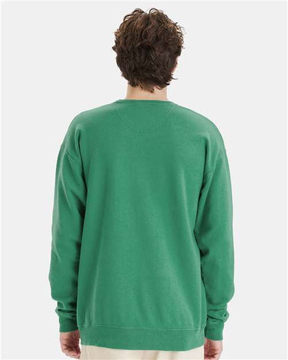 ComfortWash by Hanes Garment-Dyed Crewneck Sweatshirt GDH400 Rich Green Grass