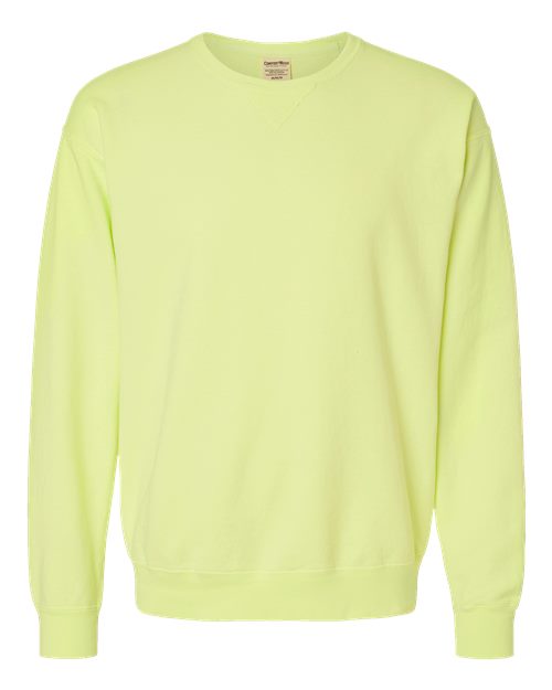ComfortWash by Hanes Garment-Dyed Crewneck Sweatshirt GDH400 Chic Lime