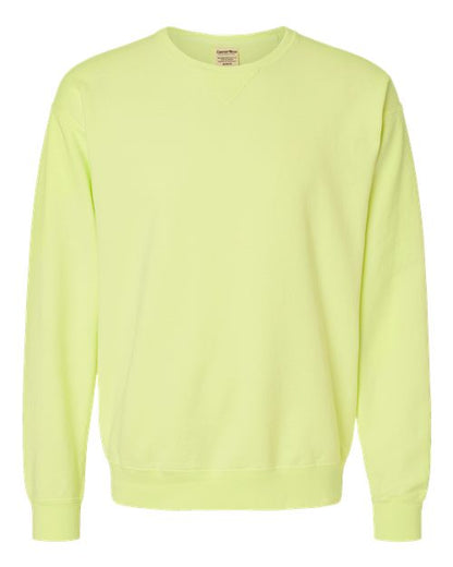 ComfortWash by Hanes Garment-Dyed Crewneck Sweatshirt GDH400 Chic Lime