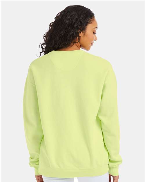 ComfortWash by Hanes Garment-Dyed Crewneck Sweatshirt GDH400 Chic Lime