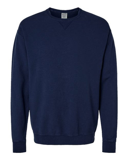 ComfortWash by Hanes Garment-Dyed Crewneck Sweatshirt GDH400 Navy