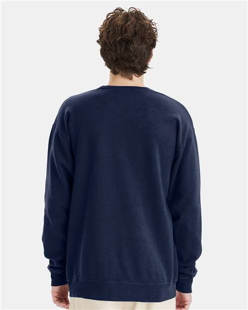 ComfortWash by Hanes Garment-Dyed Crewneck Sweatshirt GDH400 Navy