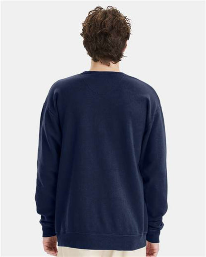 ComfortWash by Hanes Garment-Dyed Crewneck Sweatshirt GDH400 Navy