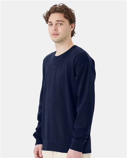 ComfortWash by Hanes Garment-Dyed Crewneck Sweatshirt GDH400 Navy