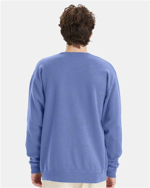 ComfortWash by Hanes Garment-Dyed Crewneck Sweatshirt GDH400 Frontier Blue