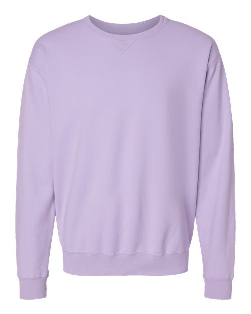 ComfortWash by Hanes Garment-Dyed Crewneck Sweatshirt GDH400 Future Lavender