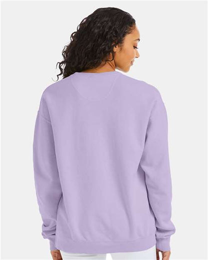 ComfortWash by Hanes Garment-Dyed Crewneck Sweatshirt GDH400 Future Lavender