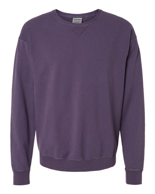 ComfortWash by Hanes Garment-Dyed Crewneck Sweatshirt GDH400 Grape Soda