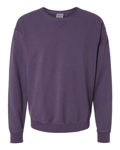 ComfortWash by Hanes Garment-Dyed Crewneck Sweatshirt GDH400 Grape Soda