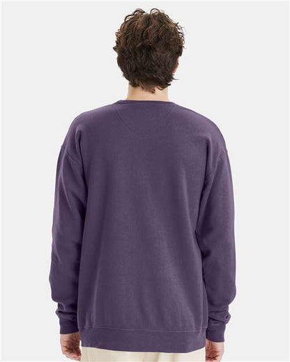 ComfortWash by Hanes Garment-Dyed Crewneck Sweatshirt GDH400 Grape Soda