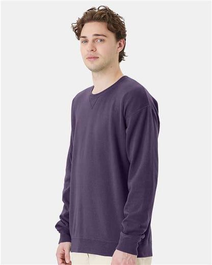 ComfortWash by Hanes Garment-Dyed Crewneck Sweatshirt GDH400 Grape Soda
