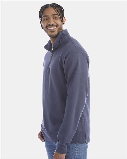 ComfortWash by Hanes Garment-Dyed Quarter-Zip Sweatshirt GDH425