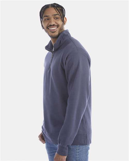 ComfortWash by Hanes Garment-Dyed Quarter-Zip Sweatshirt GDH425