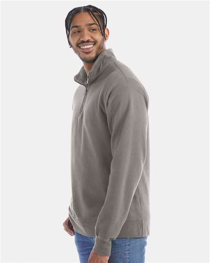 ComfortWash by Hanes Garment-Dyed Quarter-Zip Sweatshirt GDH425