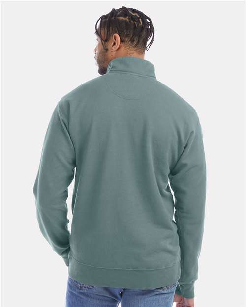 ComfortWash by Hanes Garment-Dyed Quarter-Zip Sweatshirt GDH425
