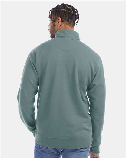 ComfortWash by Hanes Garment-Dyed Quarter-Zip Sweatshirt GDH425