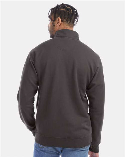 ComfortWash by Hanes Garment-Dyed Quarter-Zip Sweatshirt GDH425